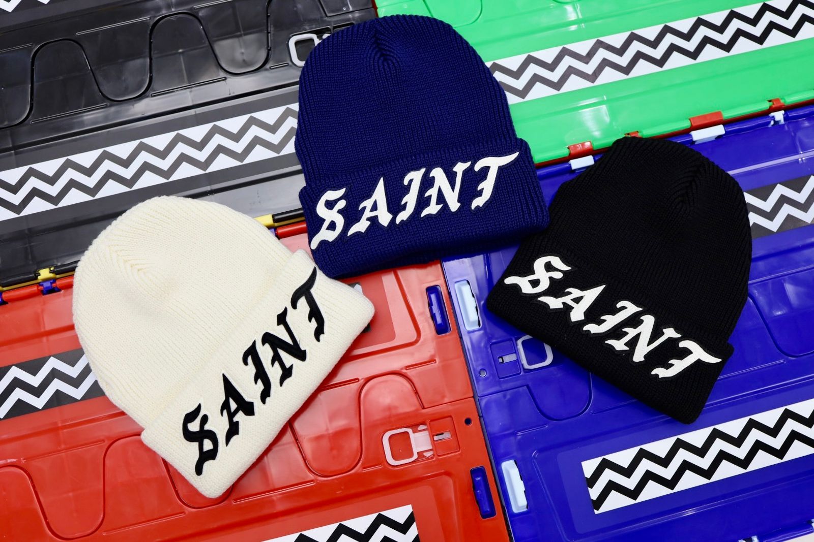 セントマイケル 26SS SAINT KNIT CAP(SM-MK8-0000-087)NAVY★1月10日(土)発売！