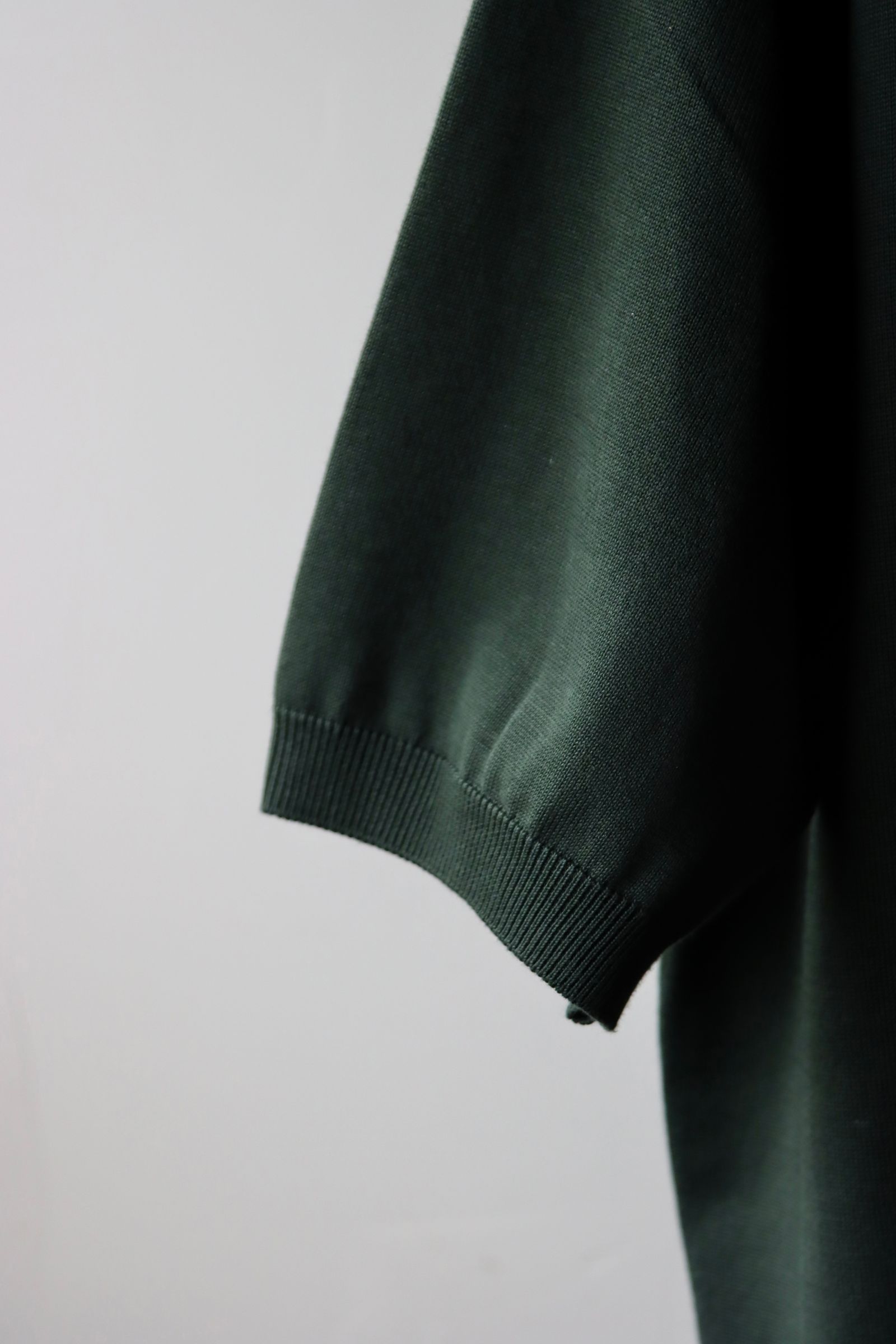 アプレッセ22SS Cotton Knit S/S Polo Shirts(22SAP-03-05H)MOSS GREEN - 2(M)