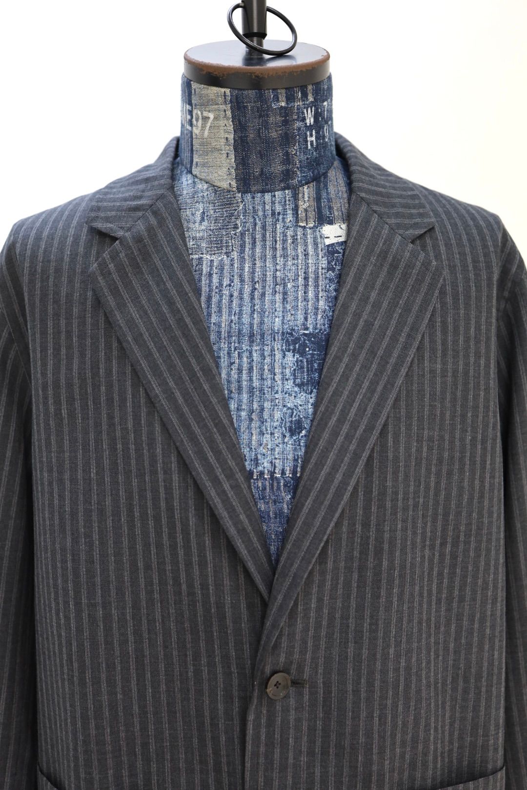 marka 26SS STROLL AROUND JACKET(M26A11SH02B)GRAY STRIPE☆新作発売！