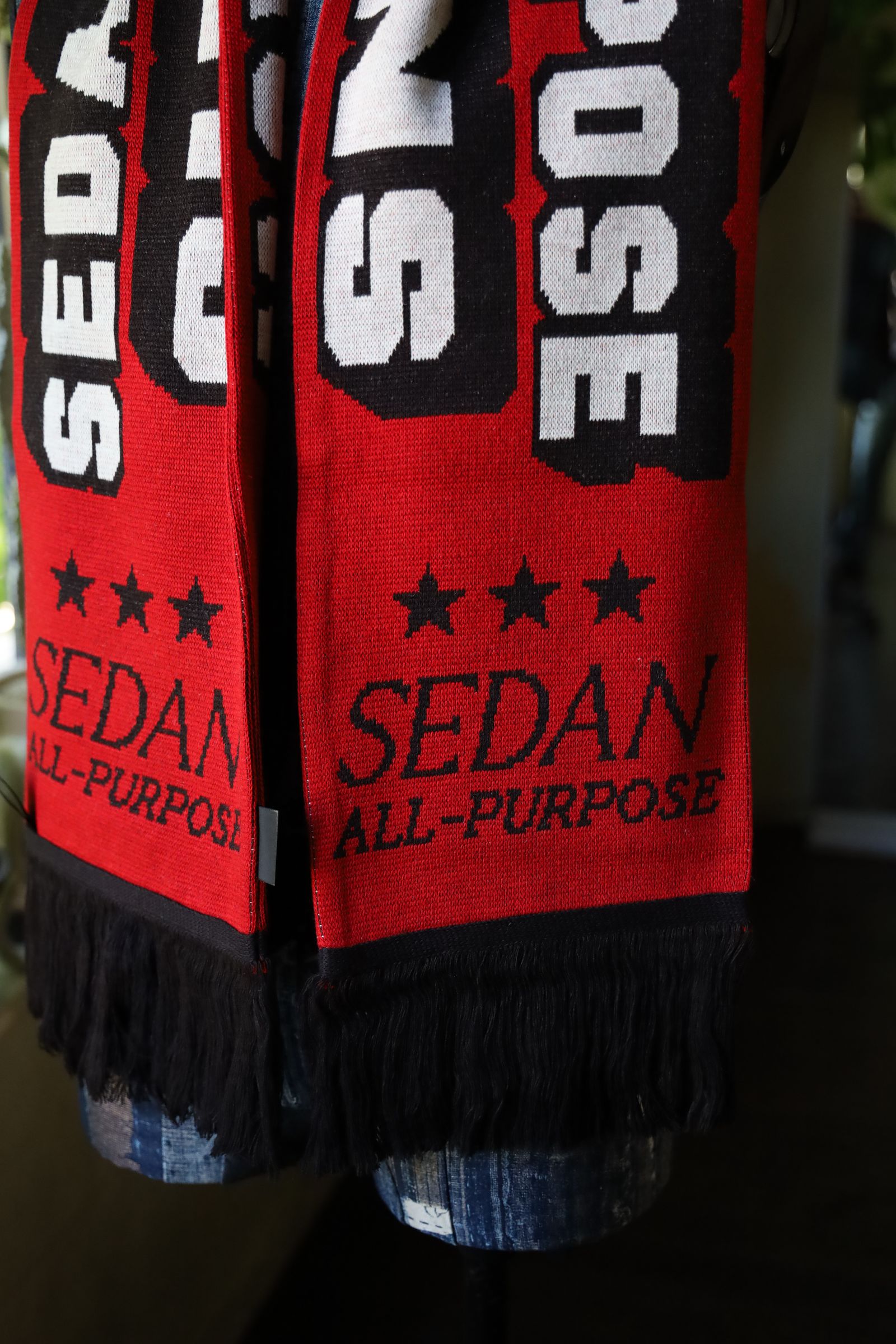 セダンオールパーパス FW24 Football Scarf(SD24F-ACO3)RED☆11月9日(土)新作発売！