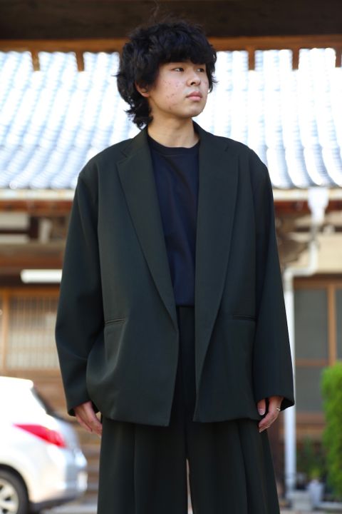 blurhms Wool Surge Cardigan Jacket,WOOL SURGE SUPER WIDE EASY SLACKS style. 2021.07.20.