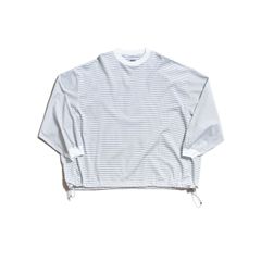 イズネス24SSバルーンロングスリーブTシャツ BALLOON BORDER LONG SLEEVE T-SHIRT(1004AWCS03-3)WHITE×NAVY BORDER☆2月9日発売！