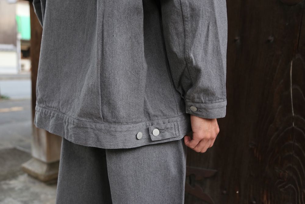 Graphpaper Colorfast Denim Blouson&Colorfast Denim Two Tuck Pants"GRAY"Style.2020.11.13.