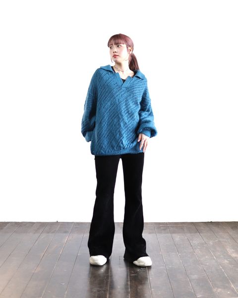 YOKE 新作SILK MOHAIR PULLOVER SWEATER style.2024.2.3