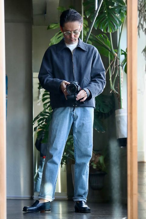A.PRESSE 23SS Silk Nep Sports Jacketスタイル