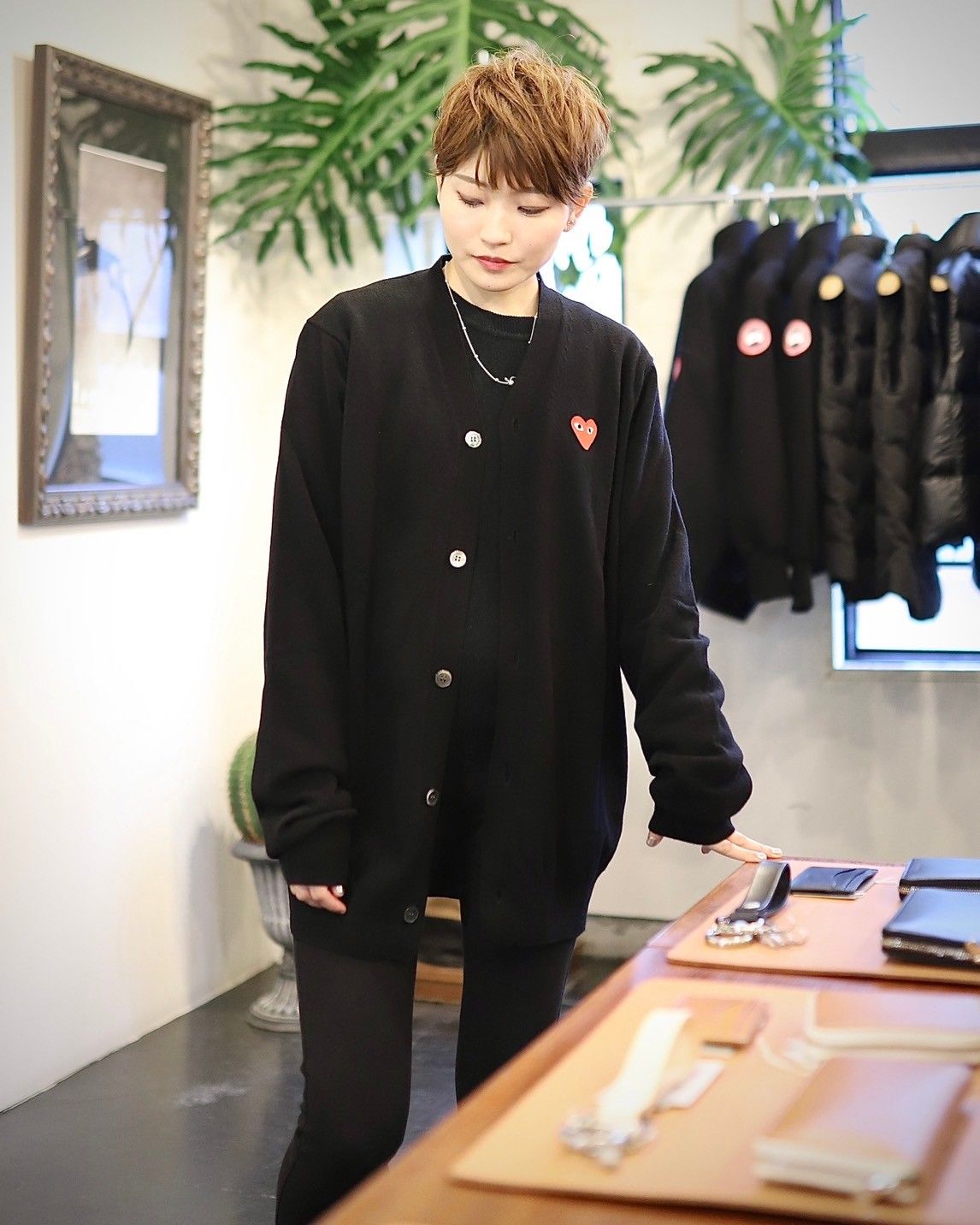 プレイコムデギャルソン 新作 PLAY CARDIGAN style.2023.12.16