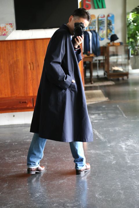 A.PRESSE  Balmacaan Coat(21AAP-01-01H)NAVY style※8月21日発売
