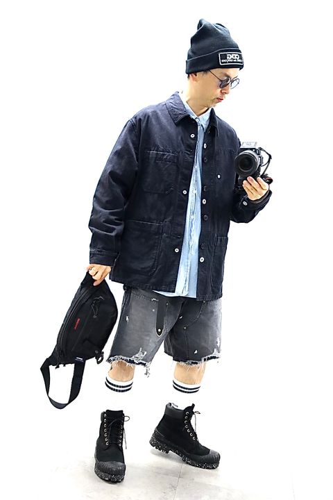 COMME des GARCONS HOMME 26SS 製品加工リバーシブルカバーオールスタイル