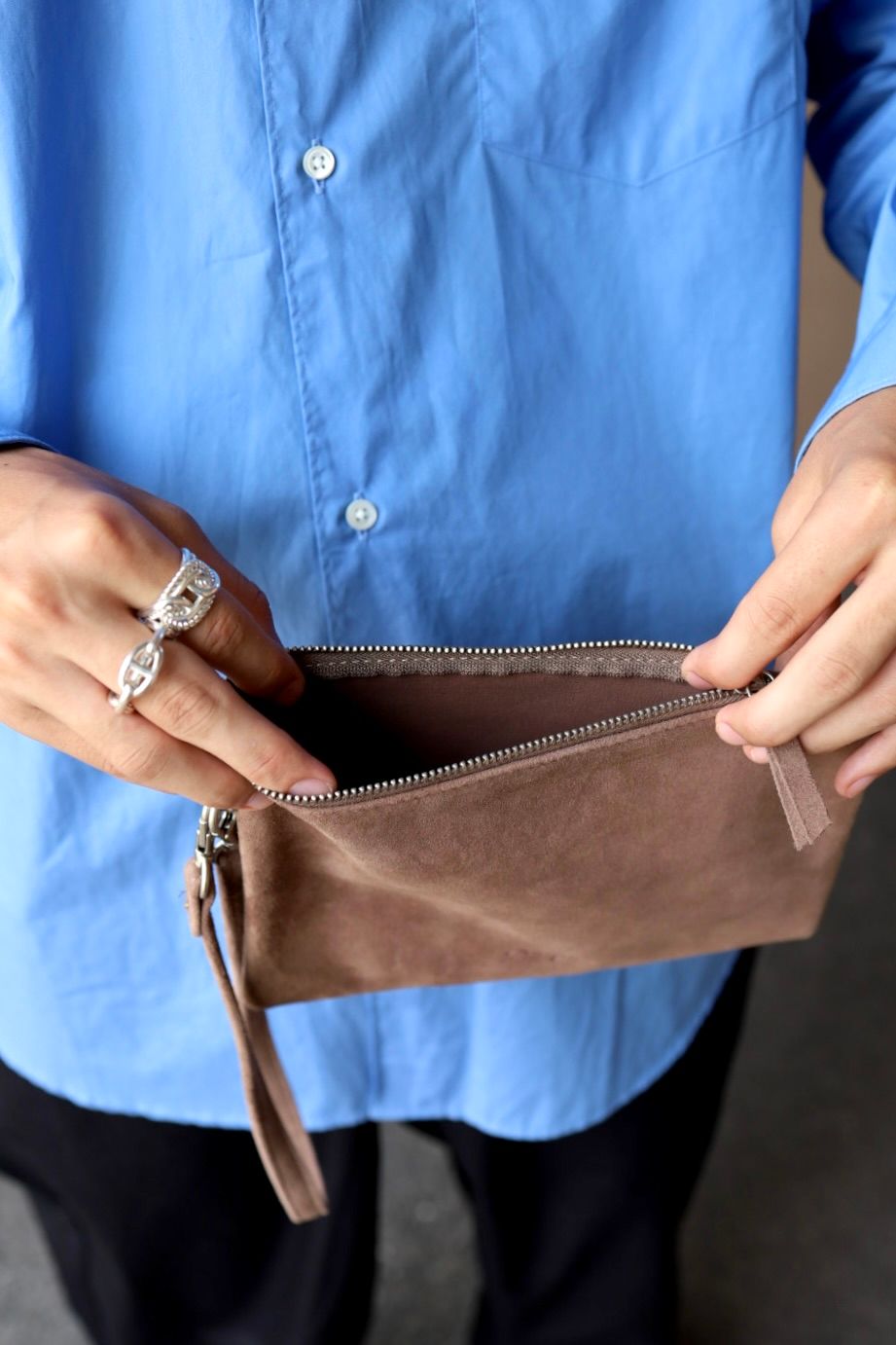 Morphee / モルフェポーチ POUCH OIL SUEDE(PO-OEP)ELEPHANT☆新作発売！