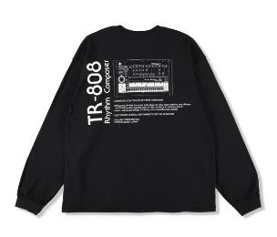 イズネスミュージック 26SS TR-808 LONG SLEEVE T-SHIRTS(ISNESS MUSIC×ROLAND)(IMP7_07_TR-808L/ST01)BLACK☆新作発売！