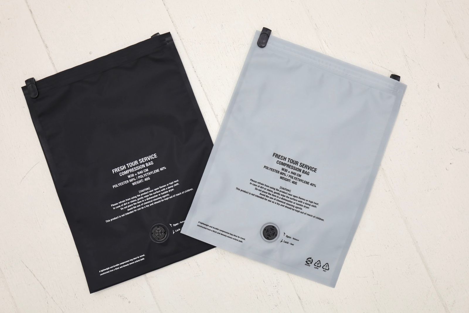 フレッシュサービス 2-PACK COMPRESSION BAG_S(GRAY)☆6月6日(土)発売！