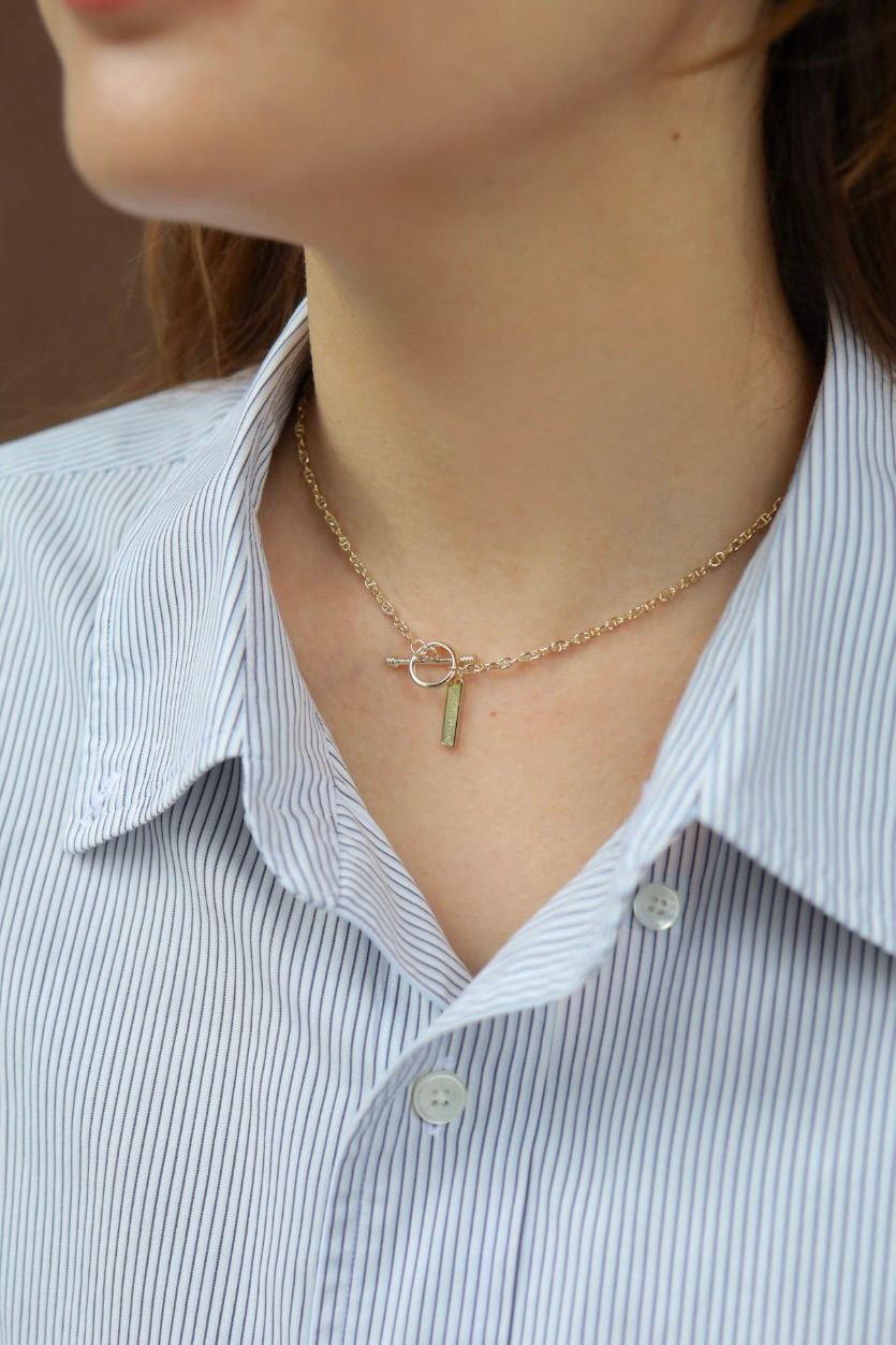 XOLO - XOLO JEWELRY ネックレス / Tiny Solid Anchor Link Necklace