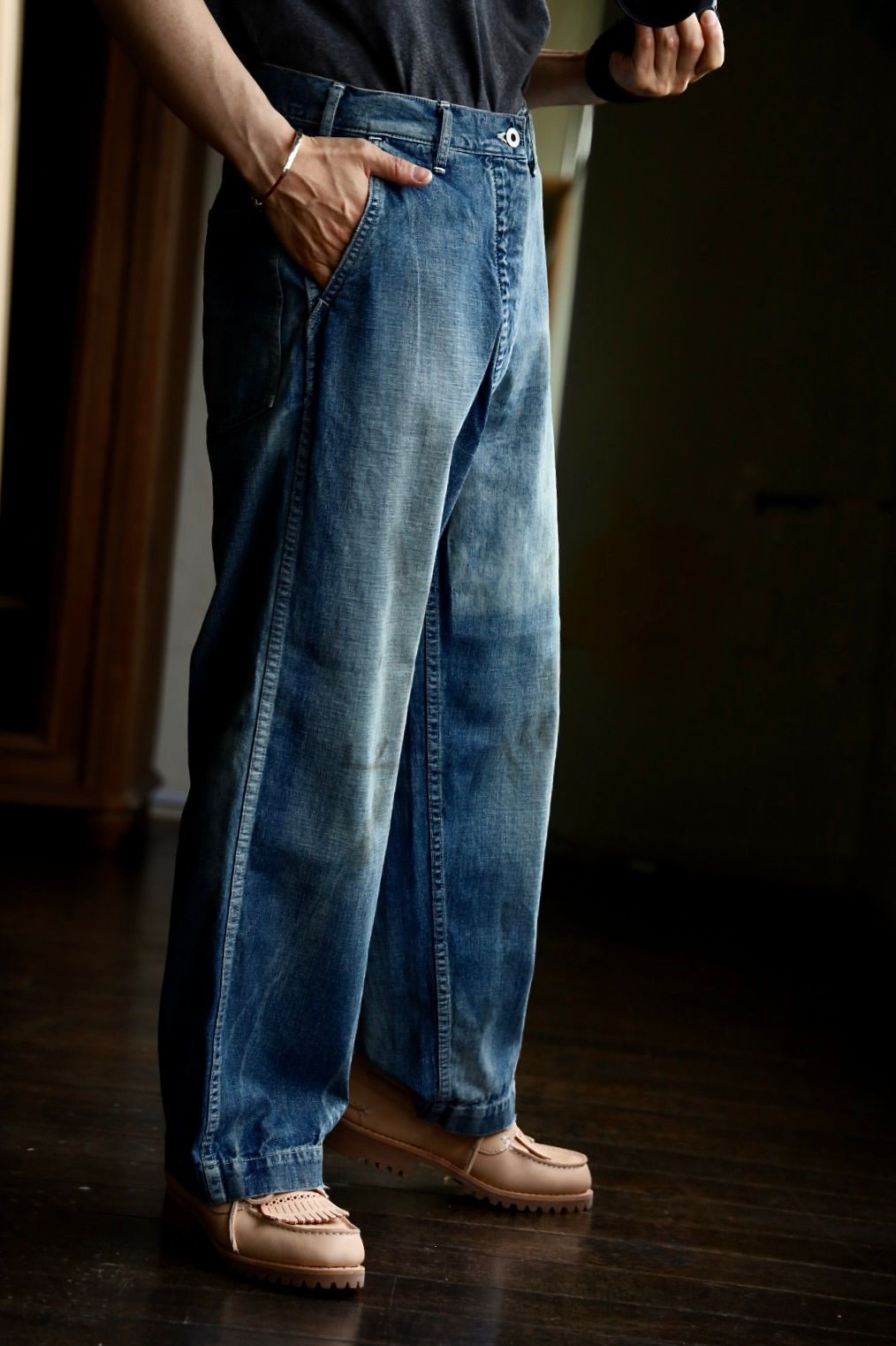 A.PRESSE - アプレッセ 25SS US ARMY DUNGAREE DENIM TROUSERS