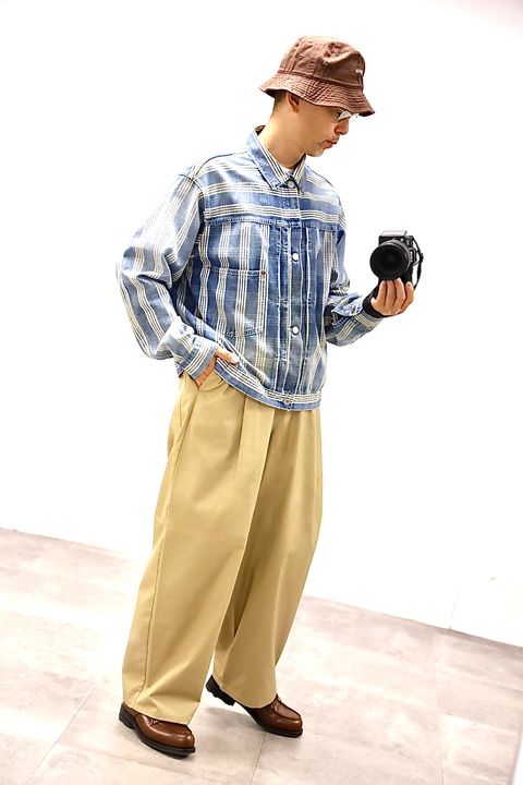 FreshService 26SS CORPORATE WIDE EASY PANTS"BEIGE"スタイル