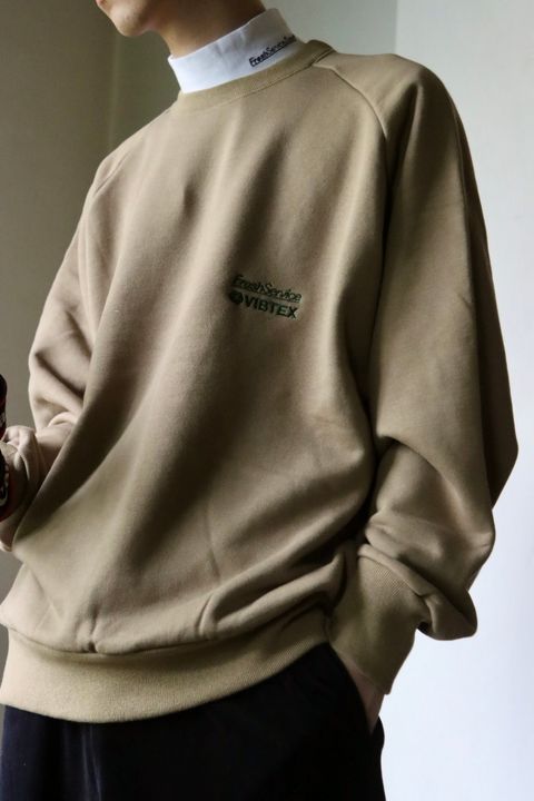 FreshService フレッシュサービス 23AW VIBTEX for FreshService “SWEAT CREW NECK PULLOVER”スタイル