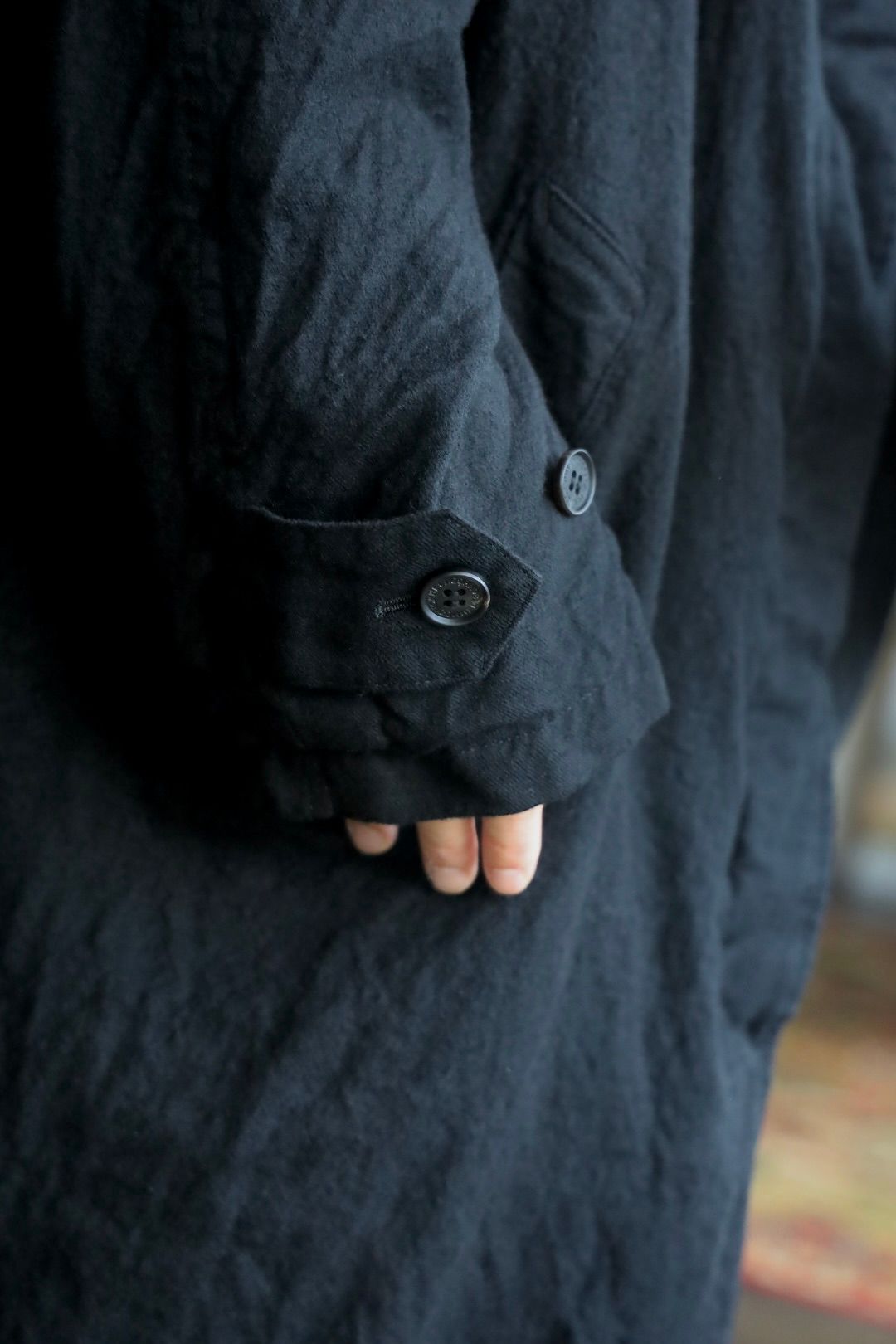 COMME des GARCONS HOMME 26FW ウールサージ製品縮絨コートスタイル