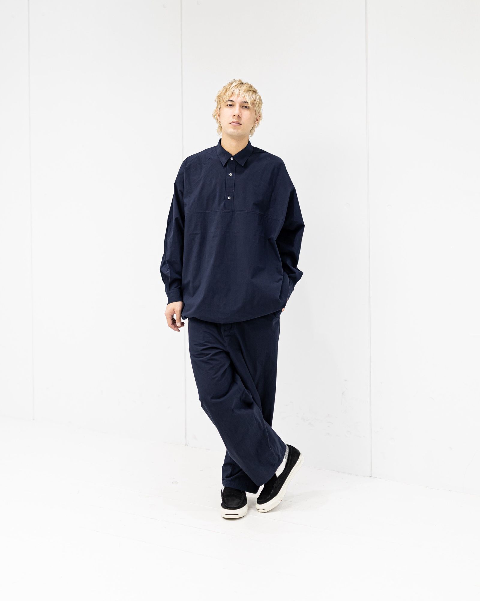 FreshService CRISP COTTON ANORAK L/S SHIRT (NAVY) 新作発売！