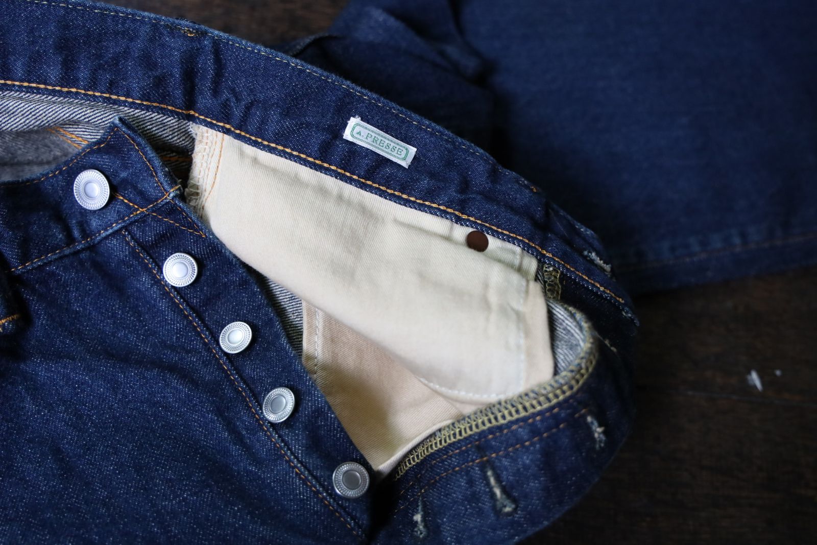 A.PRESSE - アプレッセ Washed Denim Pants E(AP-4005)INDIGO☆8 A.PRESSE - アプレッセ Washed Denim Pants E(AP-4005)INDIGO☆8