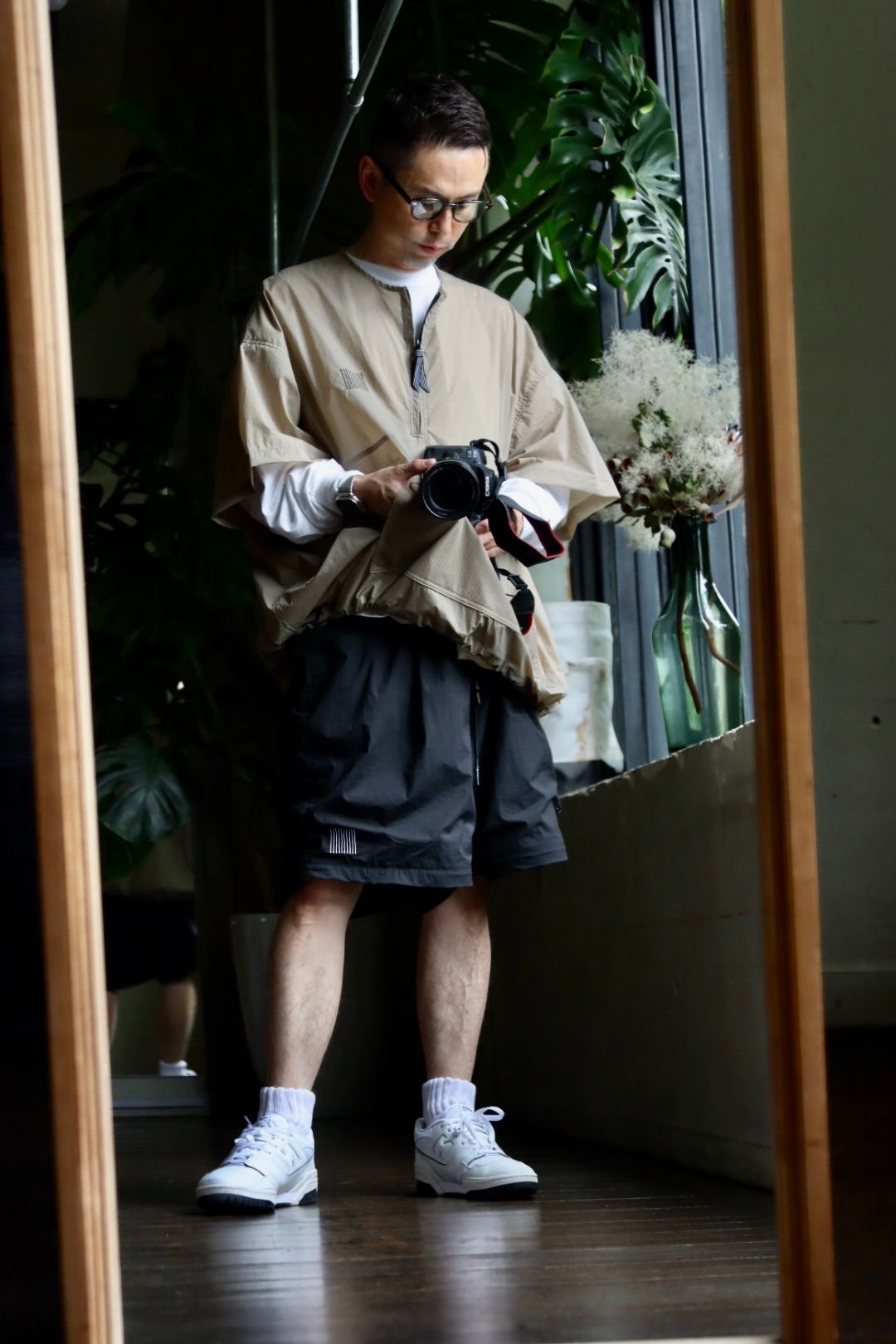 S.F.C HALF ZIP NYLON SHIRTスタイル