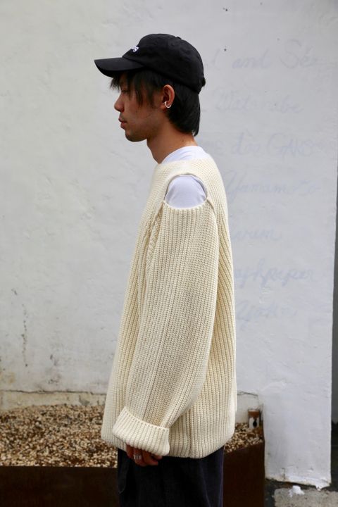sulvam Slit over knit style.2020.9.20.