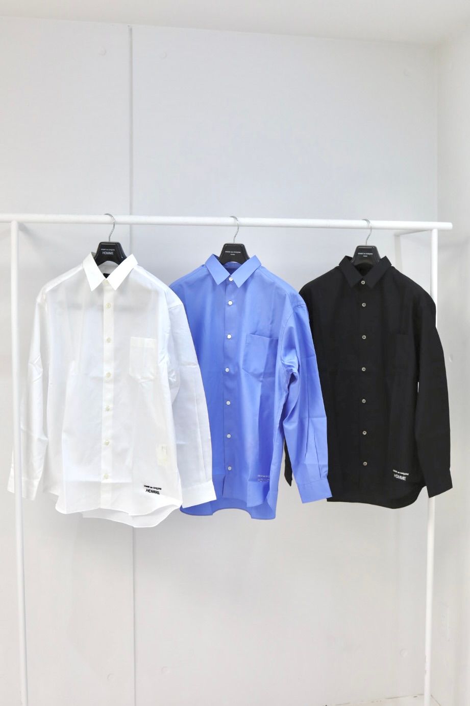 コムデギャルソンオム 綿ブロードL/Sシャツ(HP-B102-051)WHITE☆2月6日(金)発売！