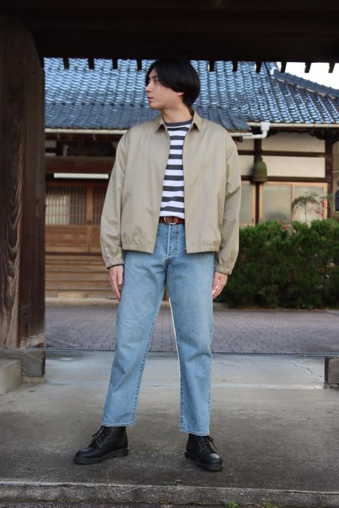 CIOTAスビンコットンギャバジンスウィングトップ"サンドベージュ"style.