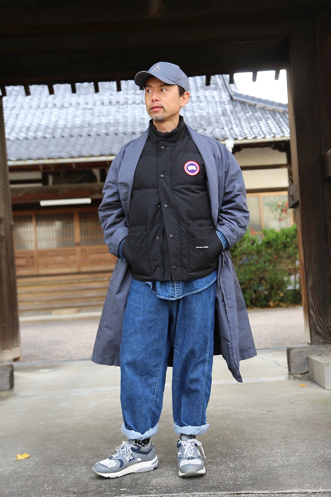 CANADA GOOSE FREE STYLE CREW VEST "BLACK"スタイル.2020.12.14.