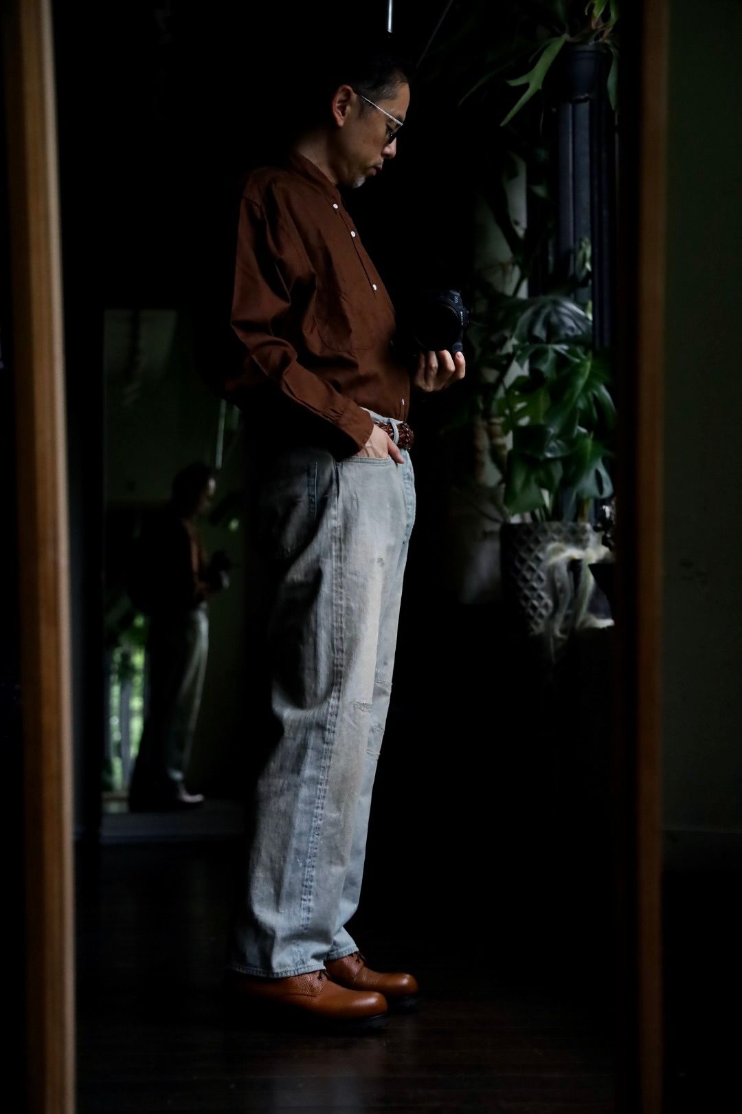 Washed Denim Wide Pants(24AAP-04-18H) BLEACH
