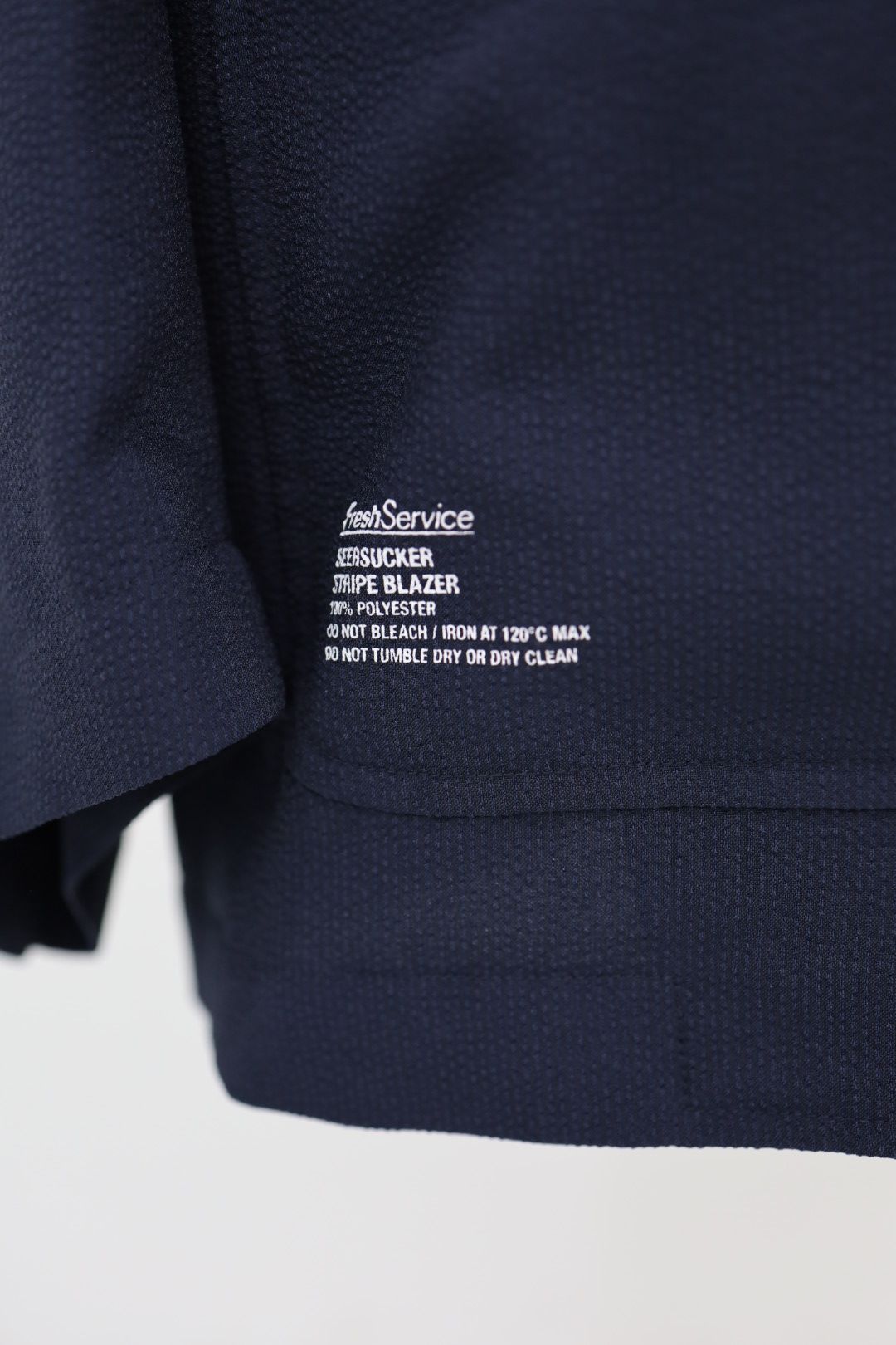 フレッシュサービス 26SS SEERSUCKER STRIPE BLAZER(FSC262-20112)NAVY☆6月13日発売！