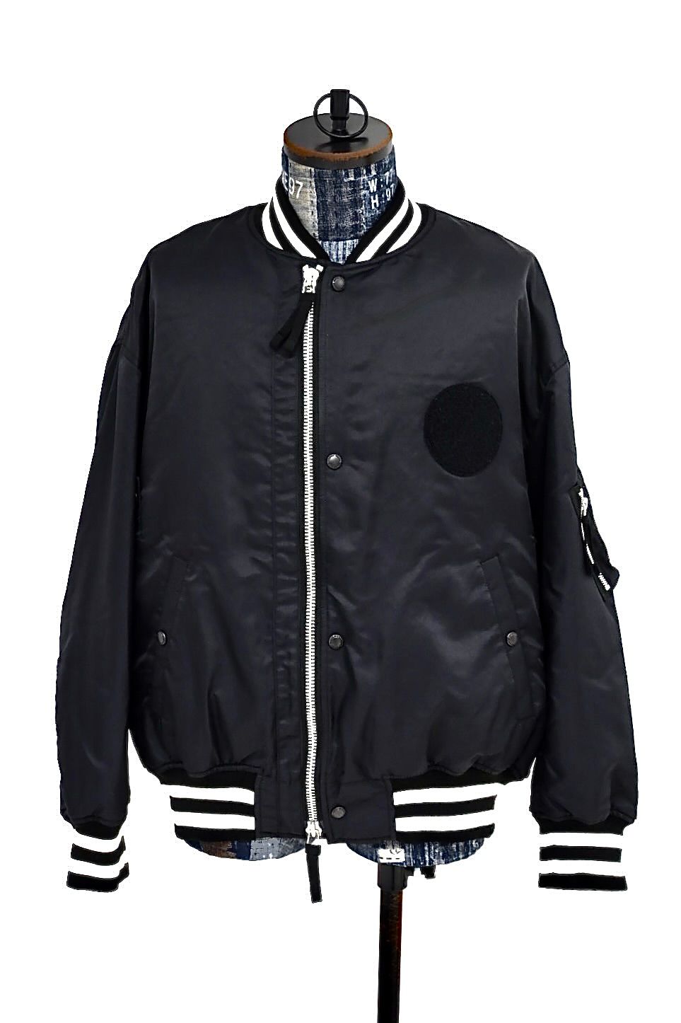 コムデギャルソンオム26FW リブライン入りナイロンツイルジャケット(HR-J003-051-1)BLACK☆8月7日(金)発売！