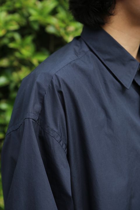 Graphpaper Broad L/S Oversized Regular Collar Shirt style. 2021.06.23.