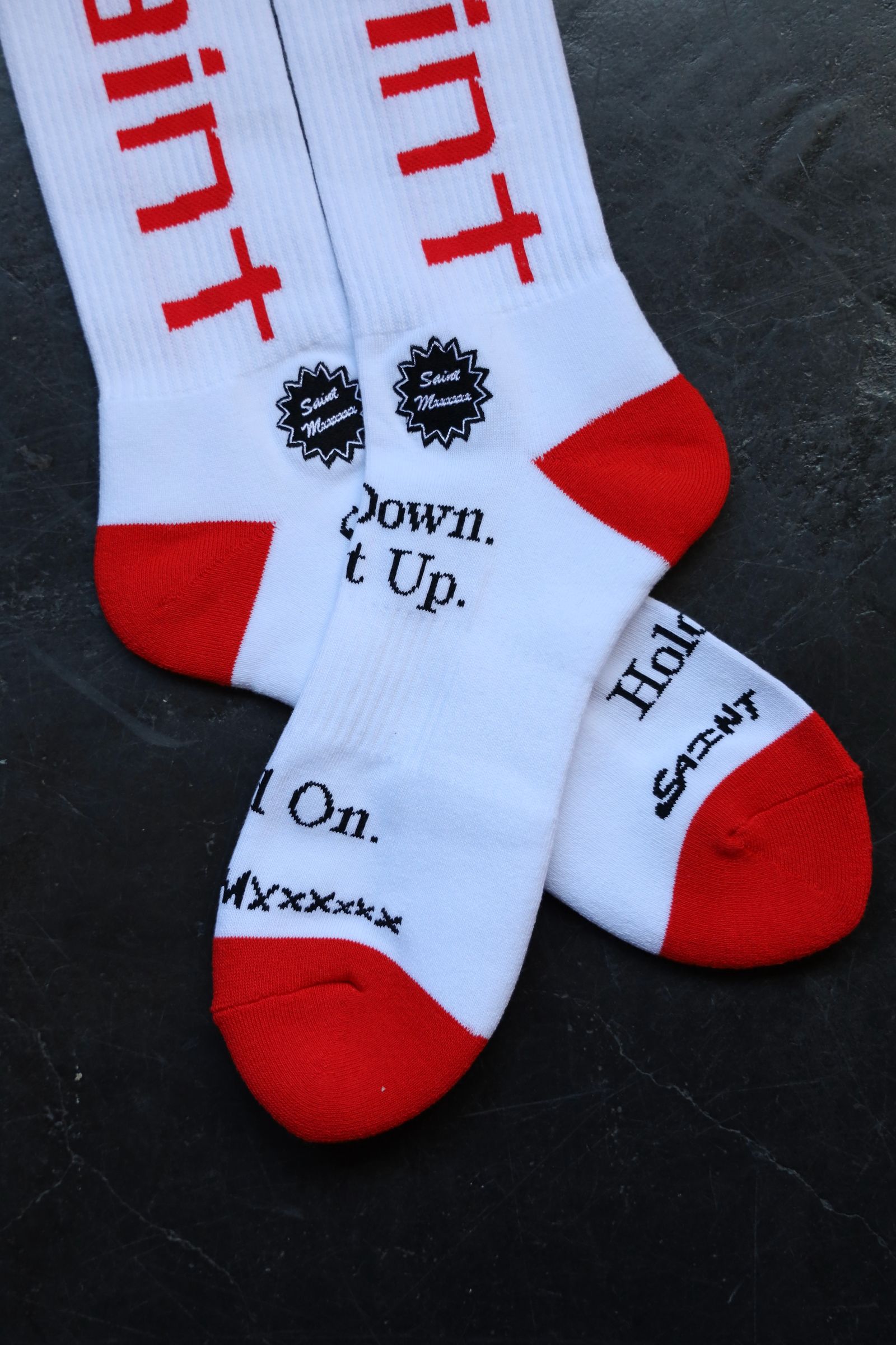 セントマイケル25SS SIT DOWN SOCKS(SM-HR8-0000-104)WHITE