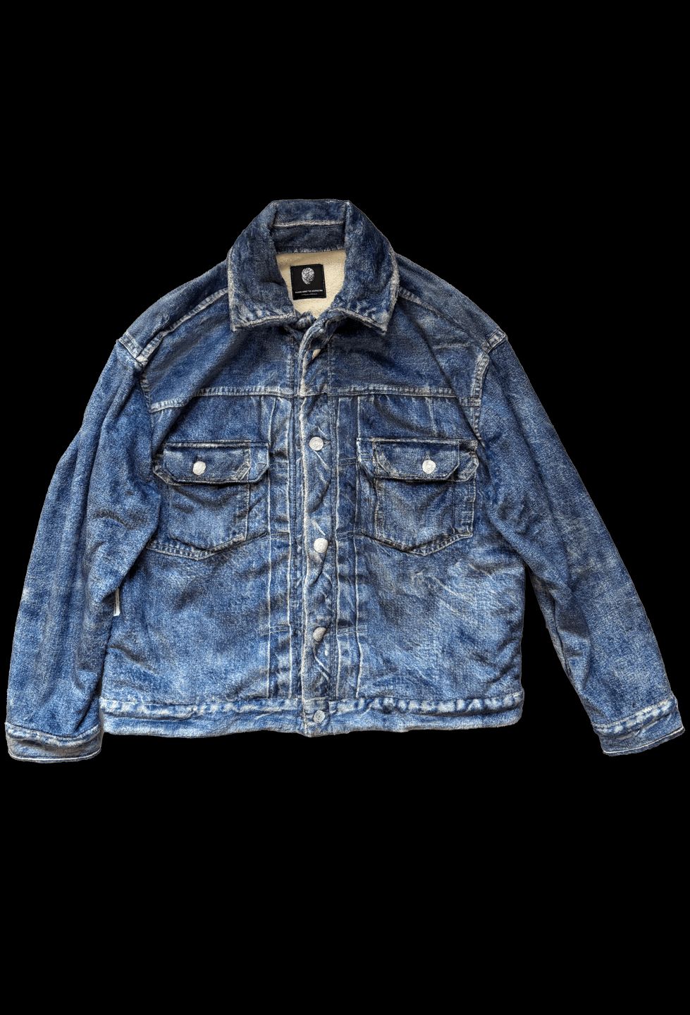 トーキングアバウト ジ アブストラクション 25AW  DENIM PRINT FUR JKT (2526AW-J001)BLUE☆新作発売！