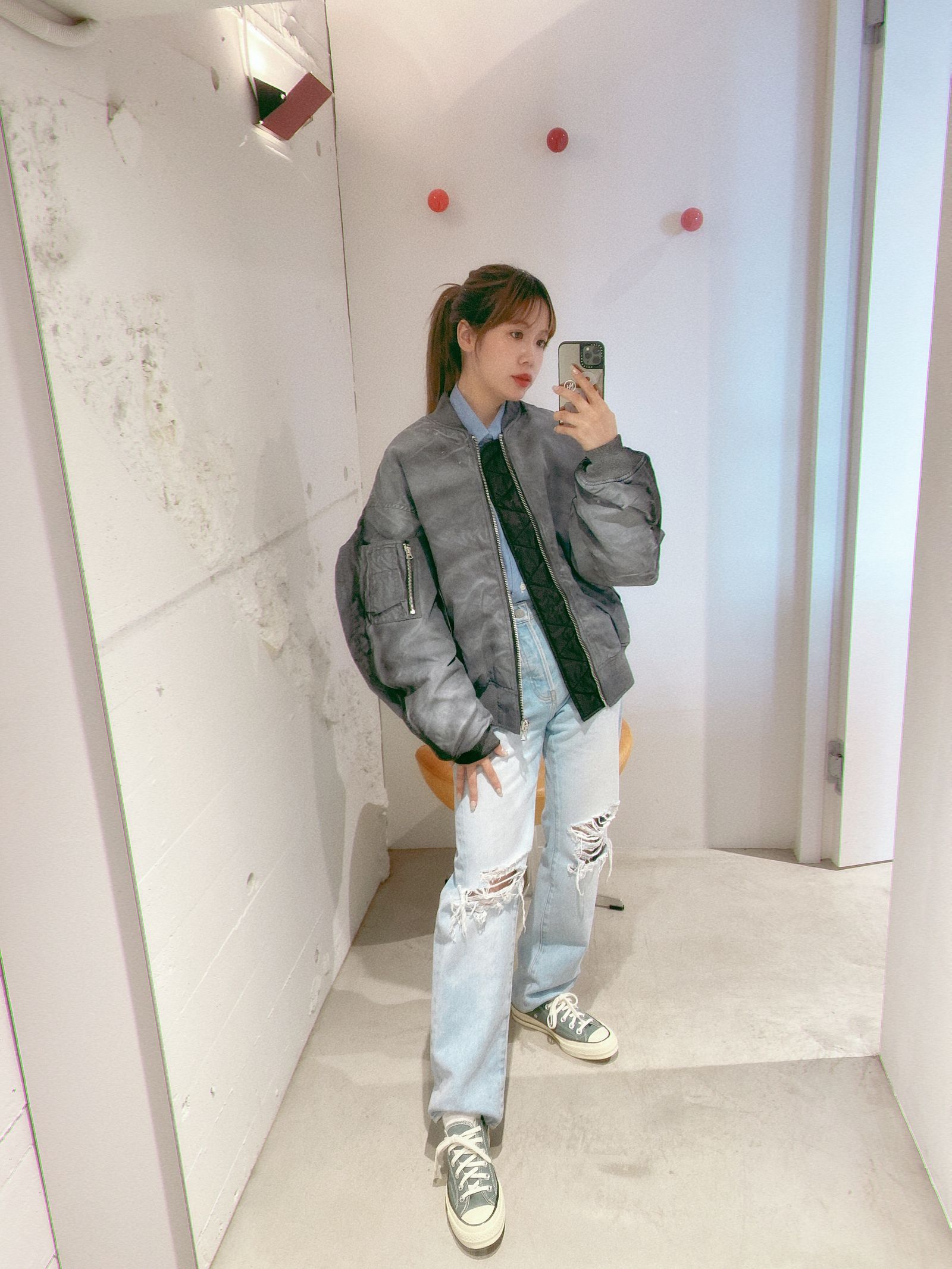 YOKE - ヨーク24FW SPREY PRINTED BOMBER JACKET(YK24FW0759B