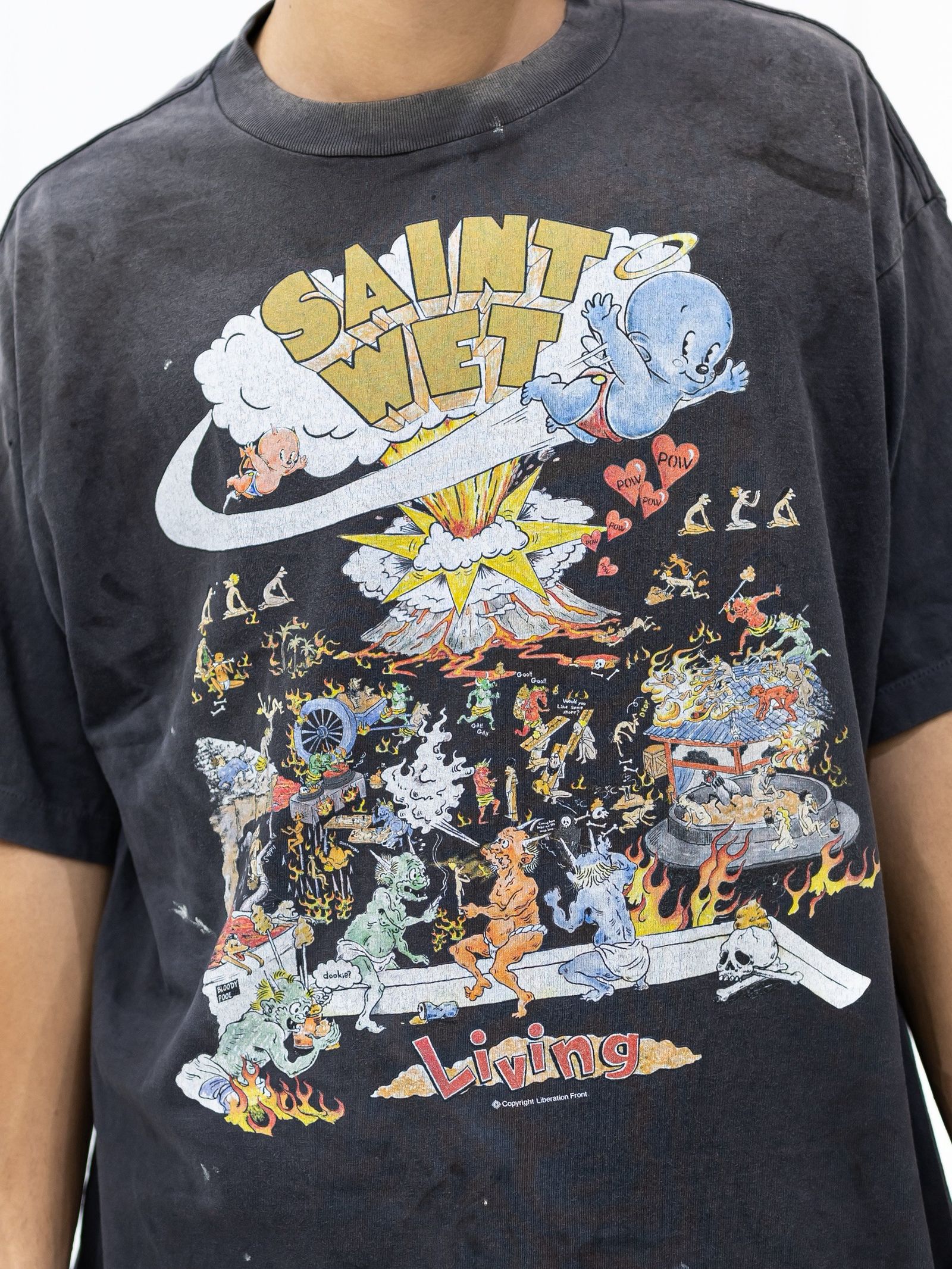 セントマイケル 26AW LIVING_SS T-SHIRT(SM-MK1-0000-008) BLACK☆9月19日(土)発売！