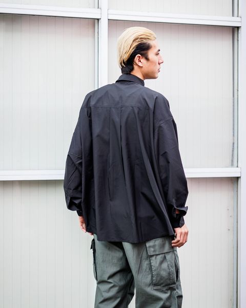FreshService MINOTECH TAFFETA TACTICAL POCKET L/S SHIRT(BLACK)3月15日(土)新作発売！