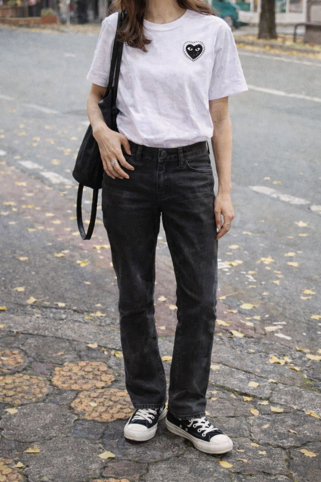 プレイコムデギャルソン METALSTONE Tシャツ(WHITE/BLACK HEART)☆新作発売！