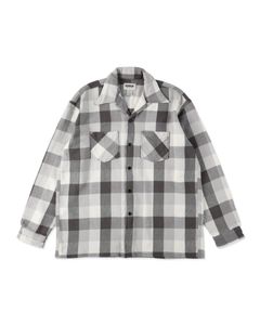 BOW WOW 25FWバウワウ CHECK FLANNEL SHIRT(BW252-CFS)GRAY x WHITE★9月27日(土)発売！