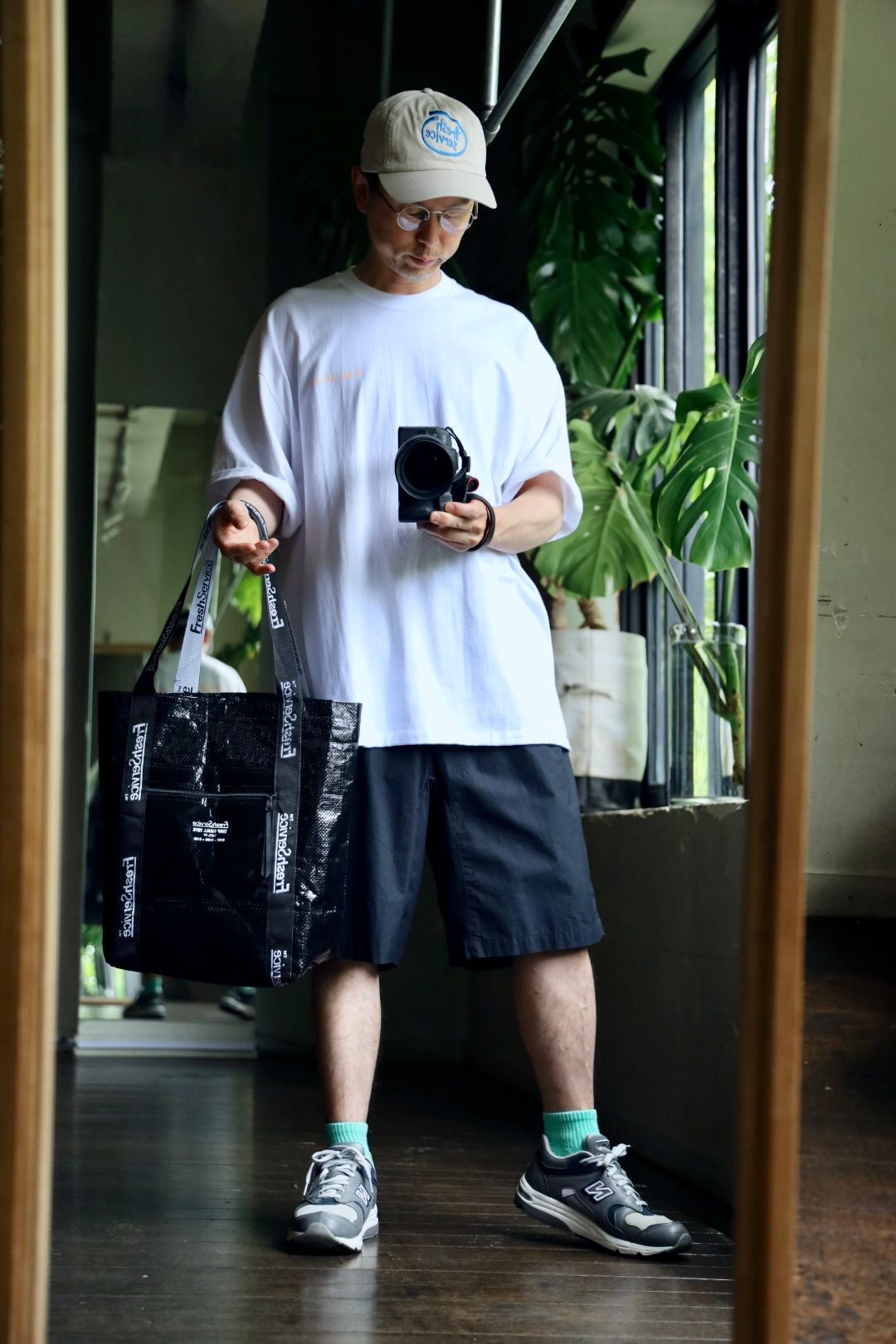 フレッシュサービス トートバッグ TARP SMALL TOTE (BLACK)
