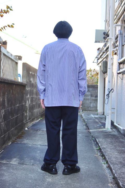 Graphpaper High Count Broad Stripe Regular Collar Shirt style.2022.12.10