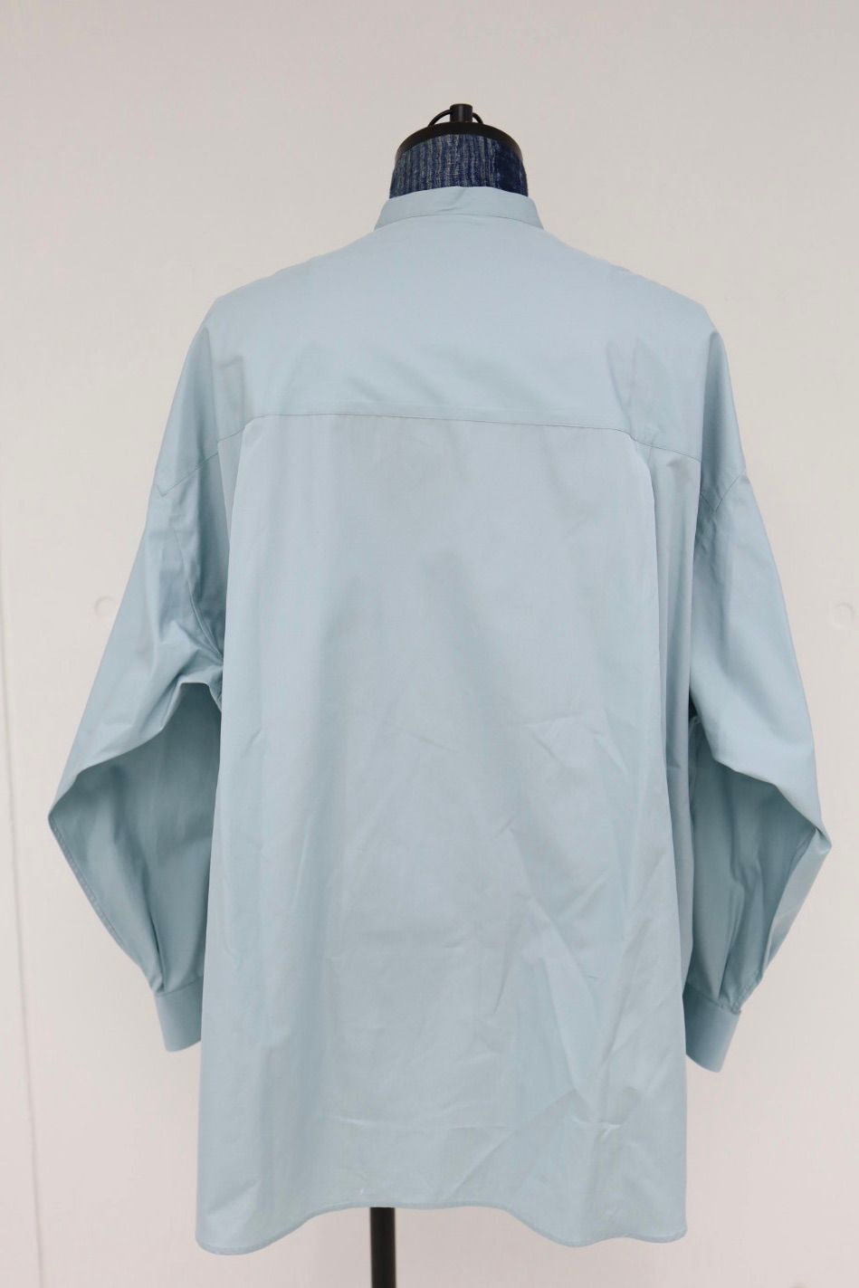 グラフペーパー 26SS ALUMO for GP L/S Oversized Band Collar Shirt(GM261-50223) SMOKE BLUE☆1月31日(土)発売！