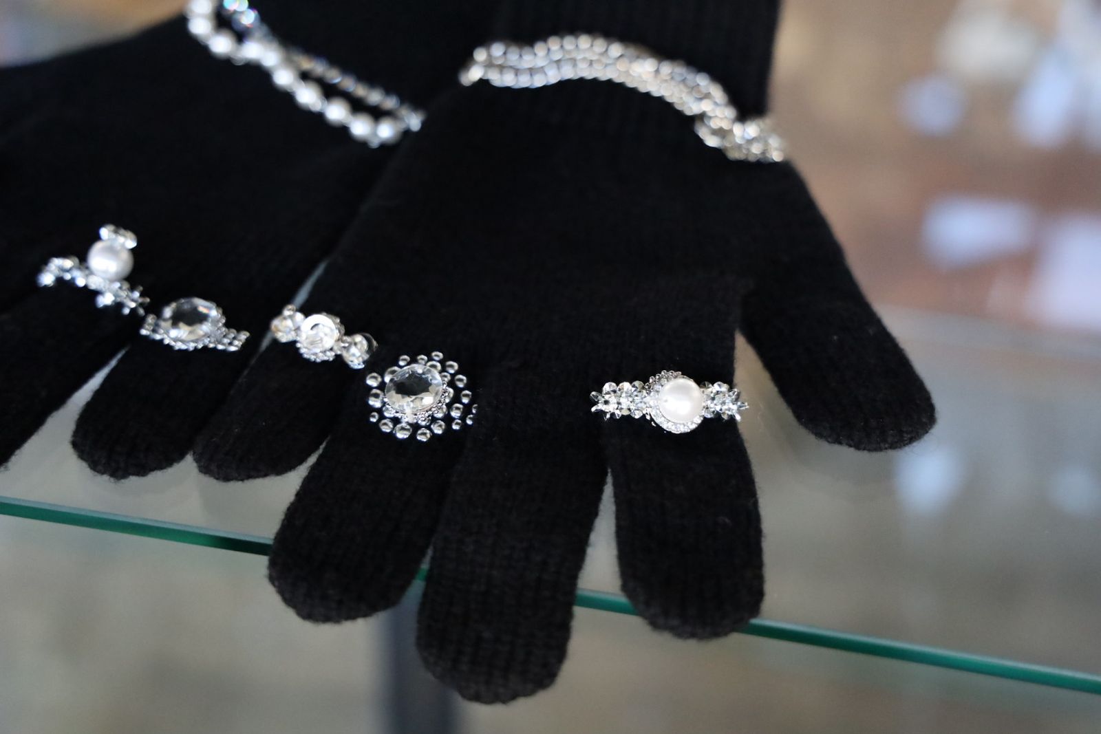 doublet ダブレット25AW LONG KNIT GLOVES WITH RINGS (25AW87GV04) BLACK★9月13日(土)発売！