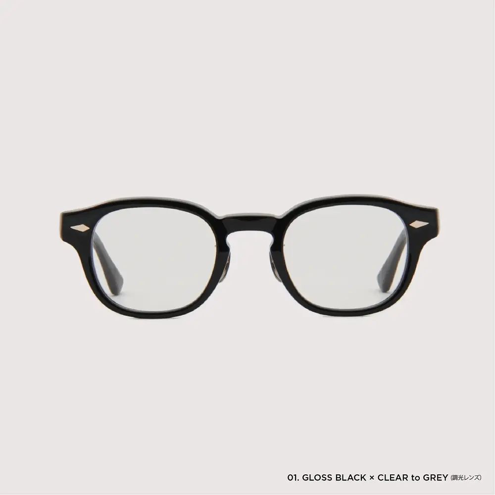 ノチノオプティカル "NOCHINO FR" #1.GLOSS BLACK × CLEAR to GREY (調光モデル)