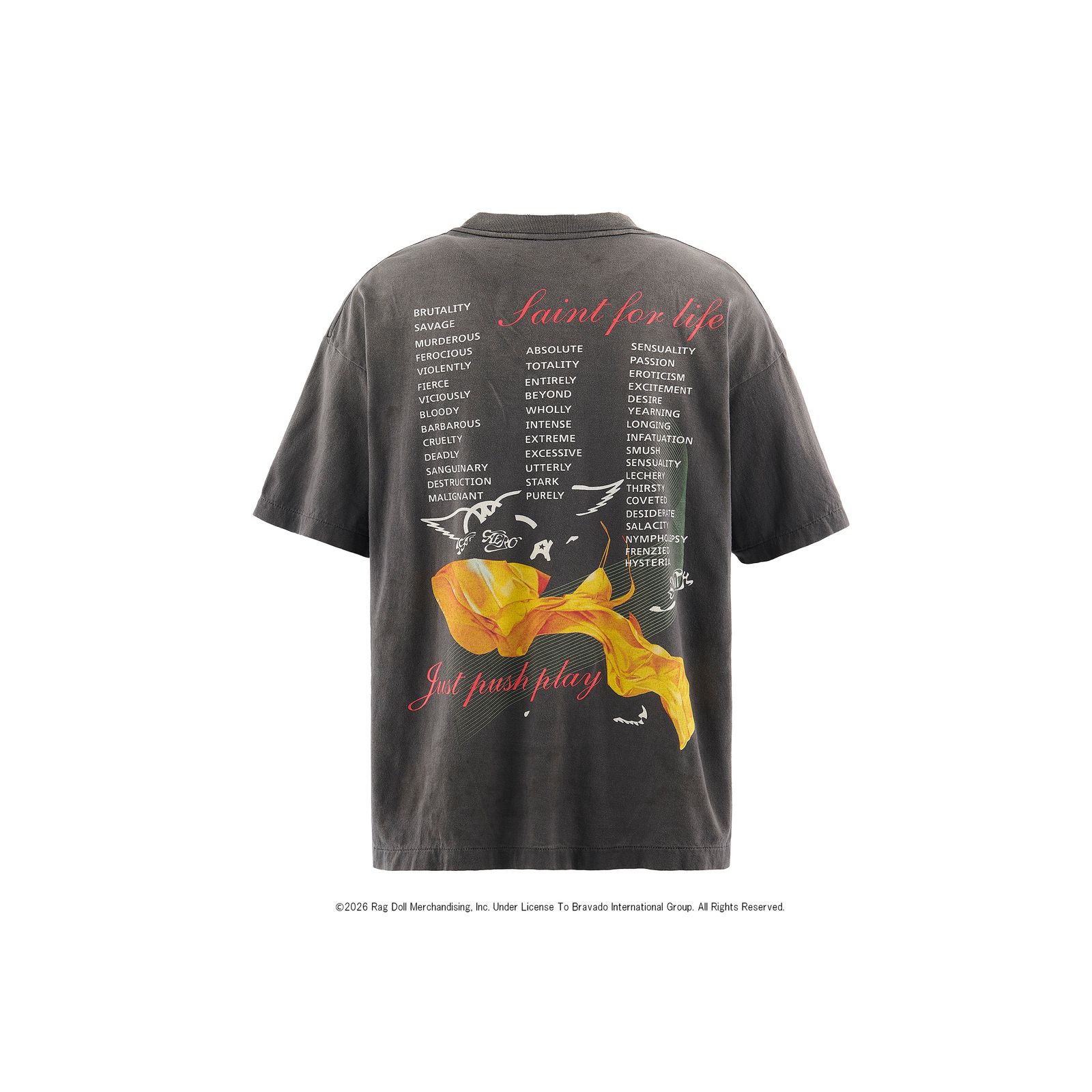 セントマイケル 26SS AEROSMITH AS_SS T-SHIRT(SM-MK8-0000-C25)BLACK☆4月29日(水)新作発売！