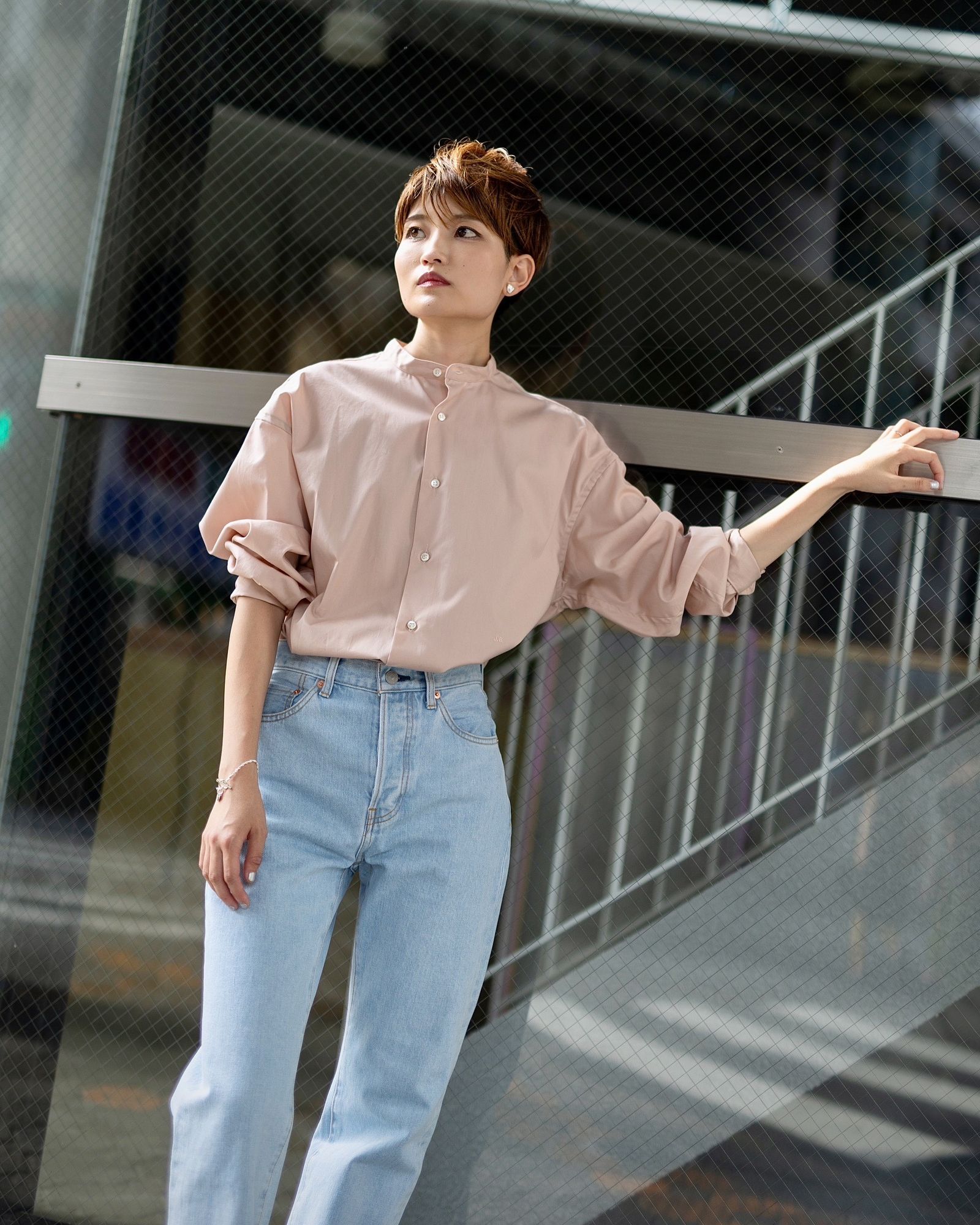 J.B.ATTIRE 24AW  Paris pink shirts style.2024.8.16