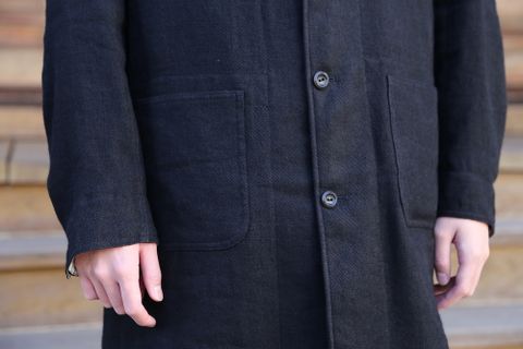 JUNYA WATANABE COMME des GARCONS MAN ウール麻ツイル縮絨×牛革(WF-C401-051) style.2020.11.23.