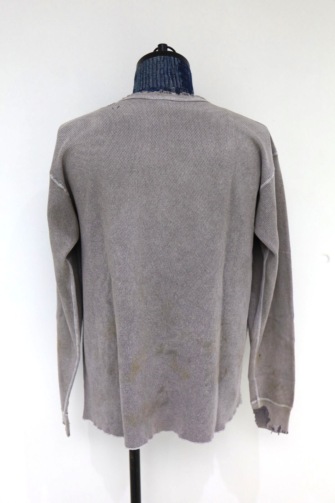 セントマイケル 26SS HONEYCOMB THARMAL SHIRT(SM-MK8-0000-034)CHARCOAL