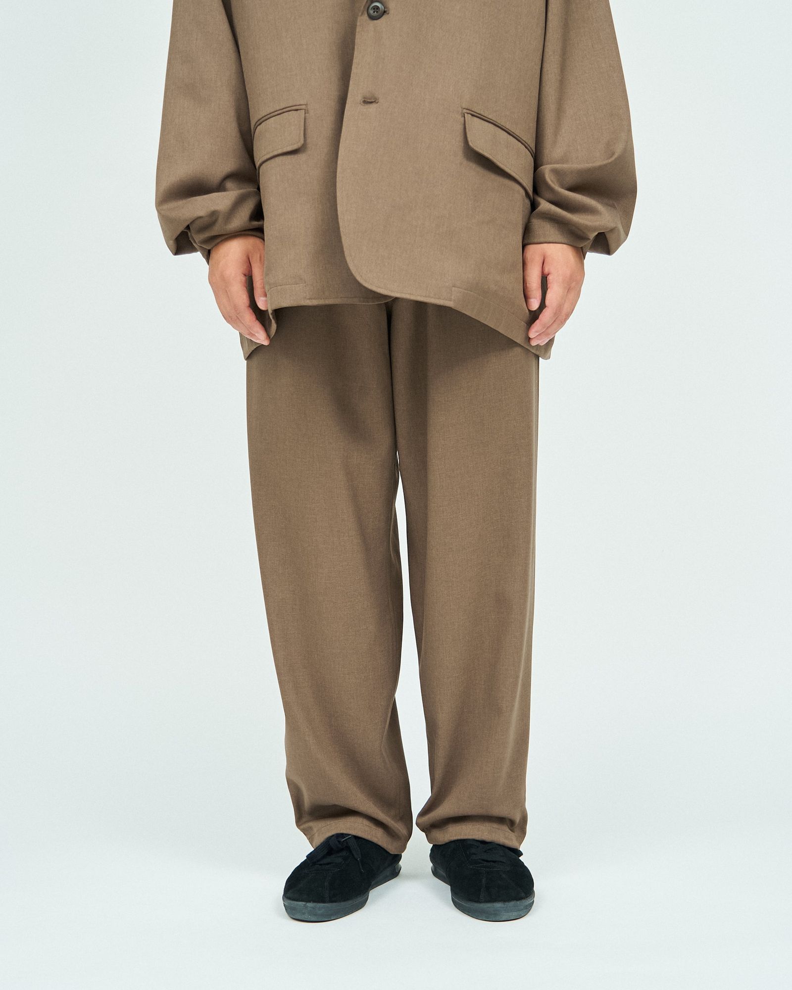 フレッシュサービス WOOLY TWILL TROUSERS(FSC243-40178)BROWN
