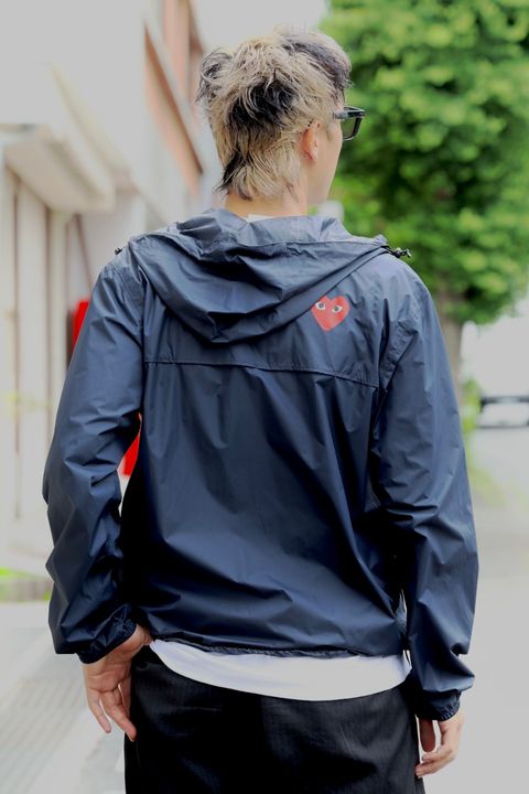 PLAY COMME des GARCONS K-WAYフルジップアップナイロンパーカー PICK UP STYLE