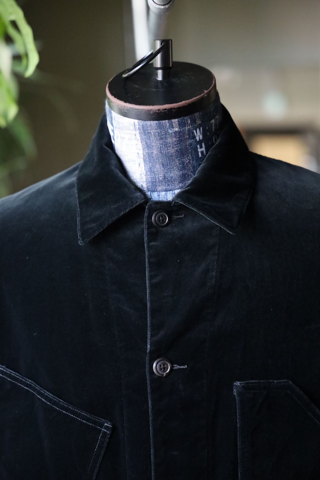 blurhms 25FW Velvet Work Jacket(BHS25F027Vel)black☆8月29日(金)新作発売！